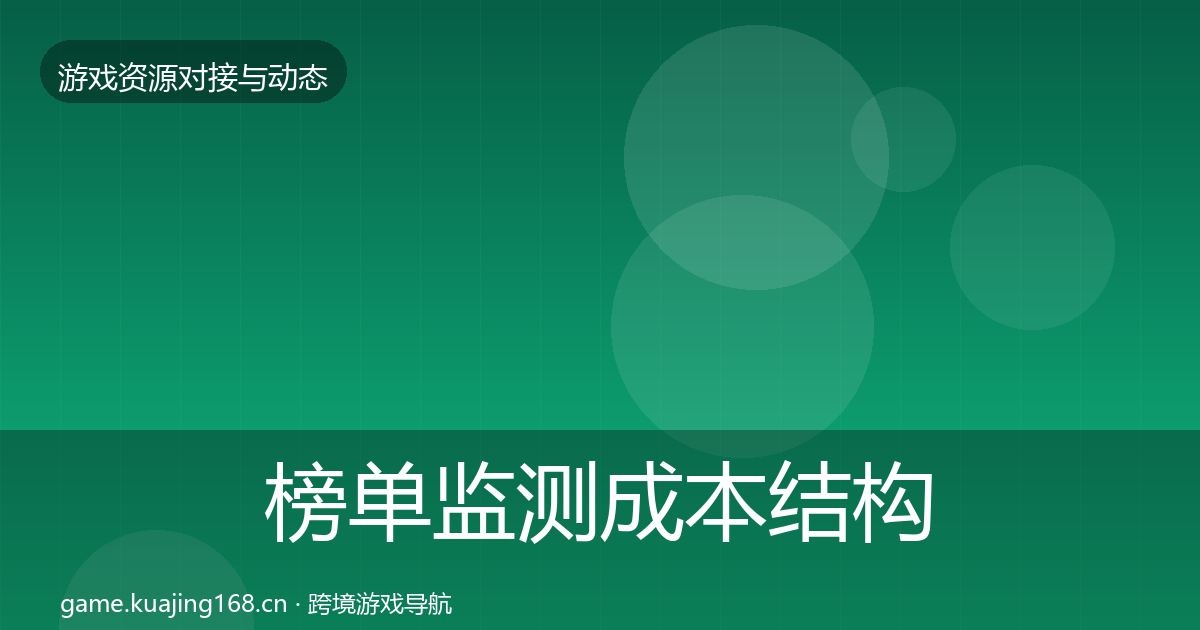 榜单监测成本结构分析实践指南·第1550篇