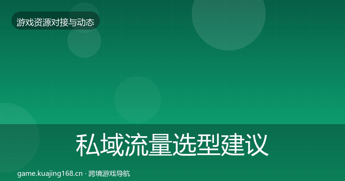 私域流量选型建议要点梳理·第1580篇