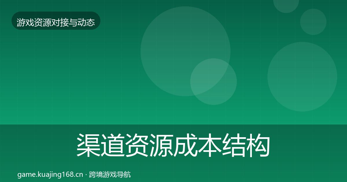 渠道资源成本结构分析实践指南·第1586篇