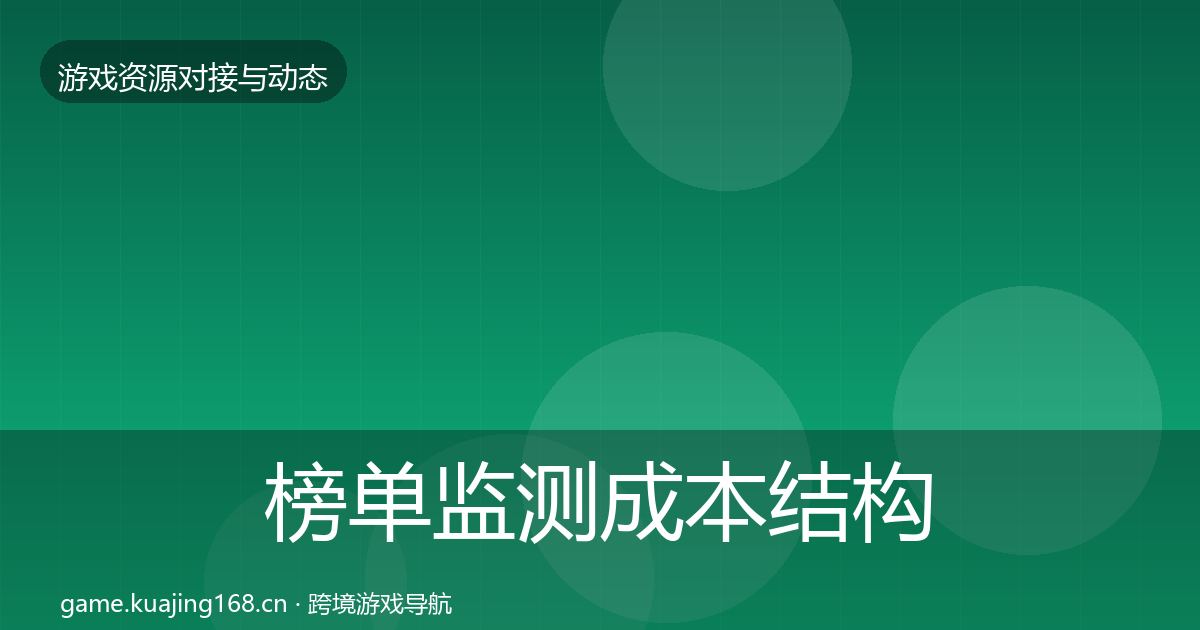 榜单监测成本结构分析实践指南·第1590篇