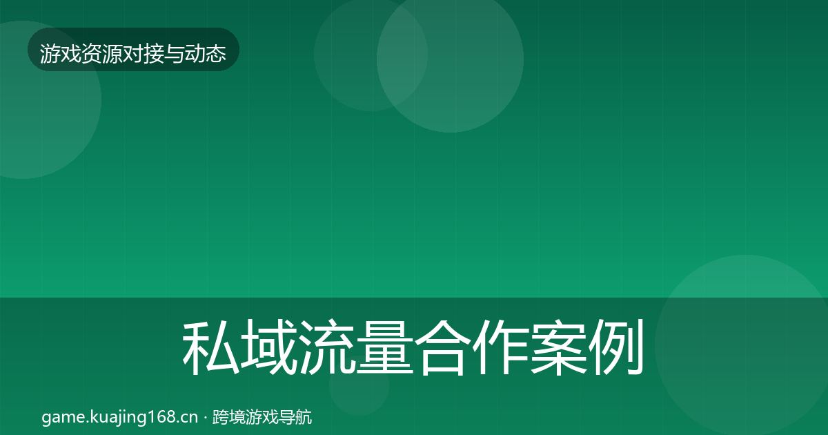 私域流量合作案例要点梳理·第1595篇
