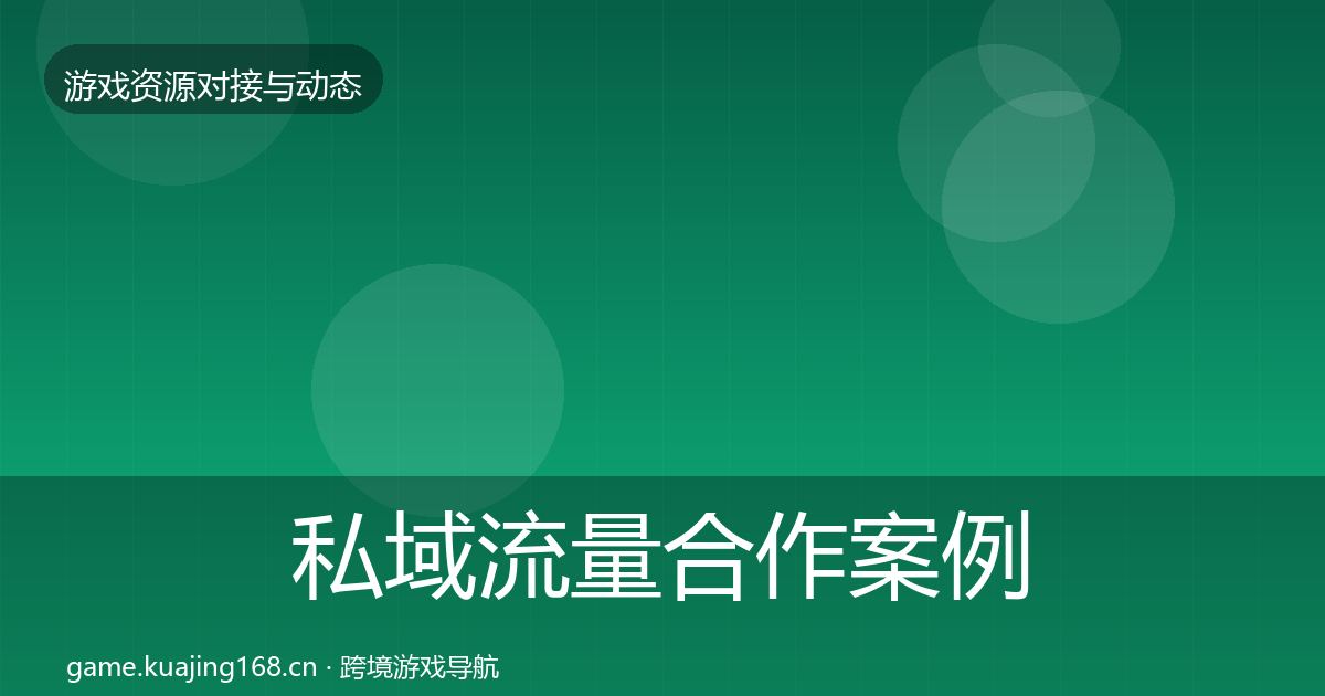 私域流量合作案例要点梳理·第1635篇