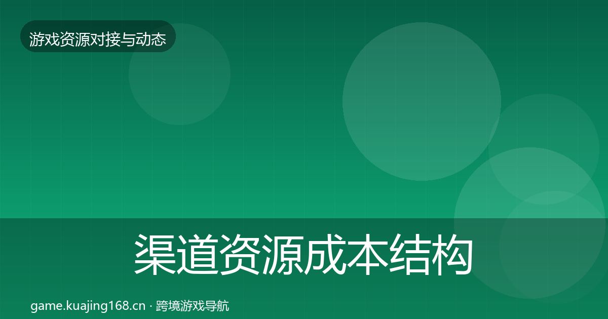 渠道资源成本结构分析实践指南·第1666篇