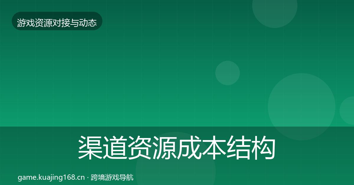 渠道资源成本结构分析实践指南·第1746篇