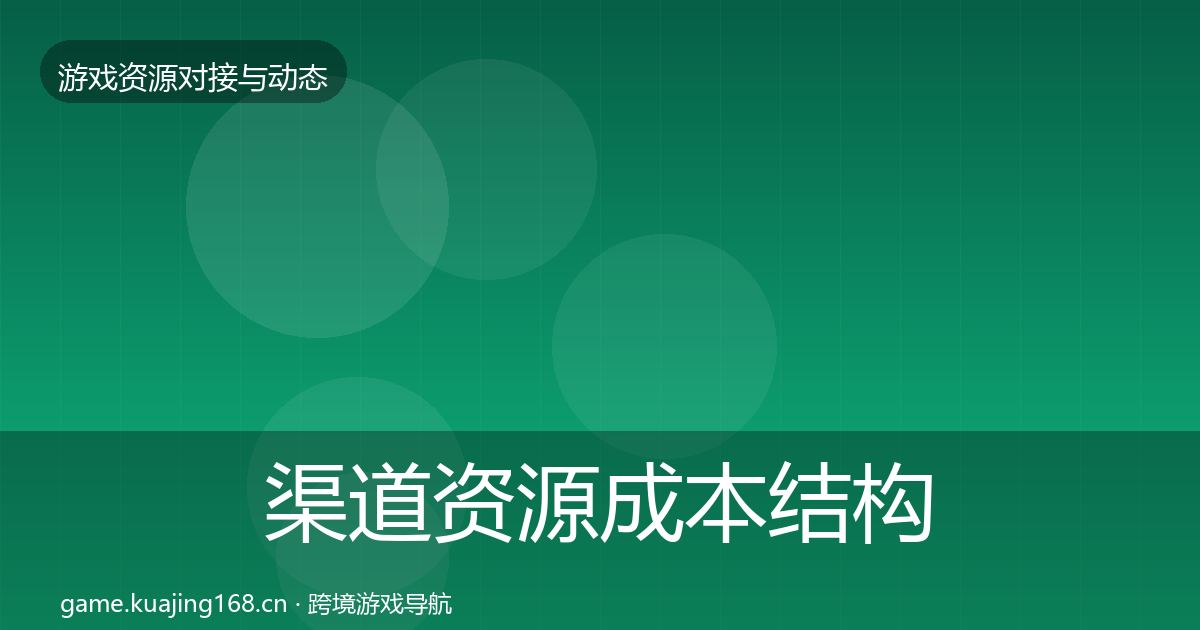 渠道资源成本结构分析实践指南·第1786篇