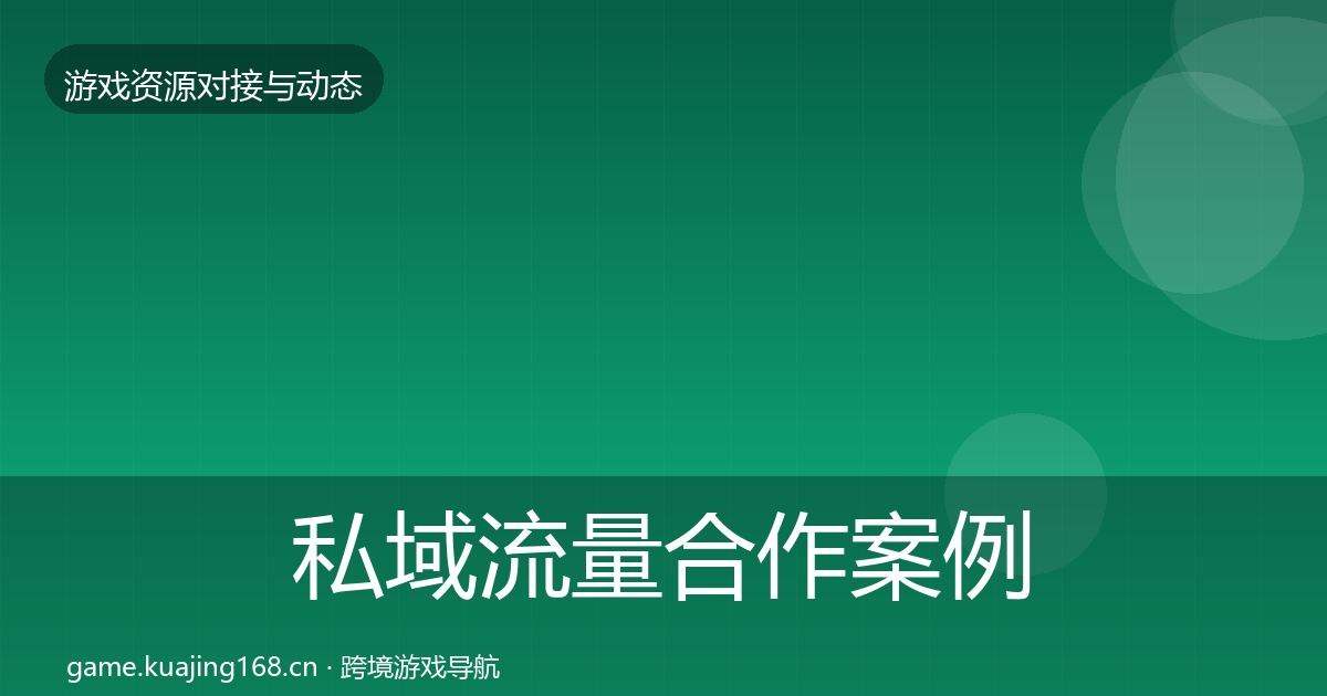 私域流量合作案例要点梳理·第1795篇
