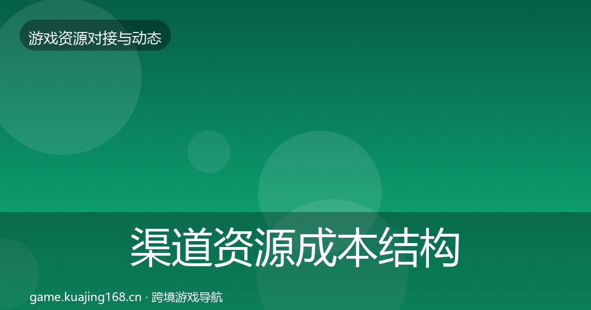 渠道资源成本结构分析实践指南·第1826篇