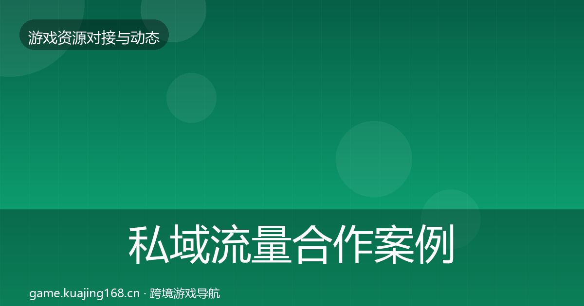 私域流量合作案例要点梳理·第1875篇