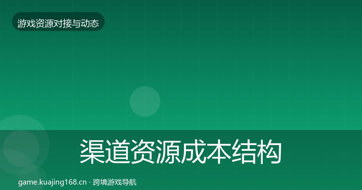 渠道资源成本结构分析实践指南·第1986篇