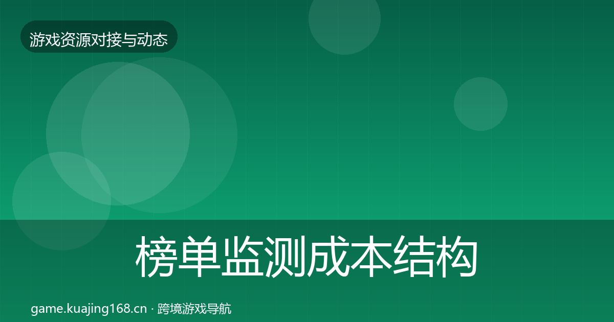 榜单监测成本结构分析实践指南·第1990篇