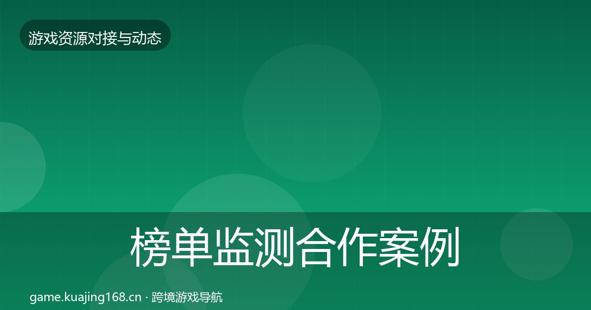 榜单监测合作案例实践指南·第2035篇