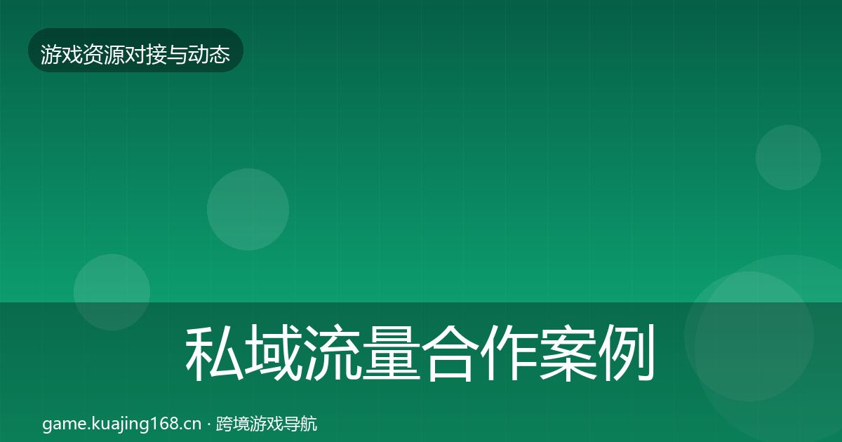 私域流量合作案例要点梳理·第2035篇