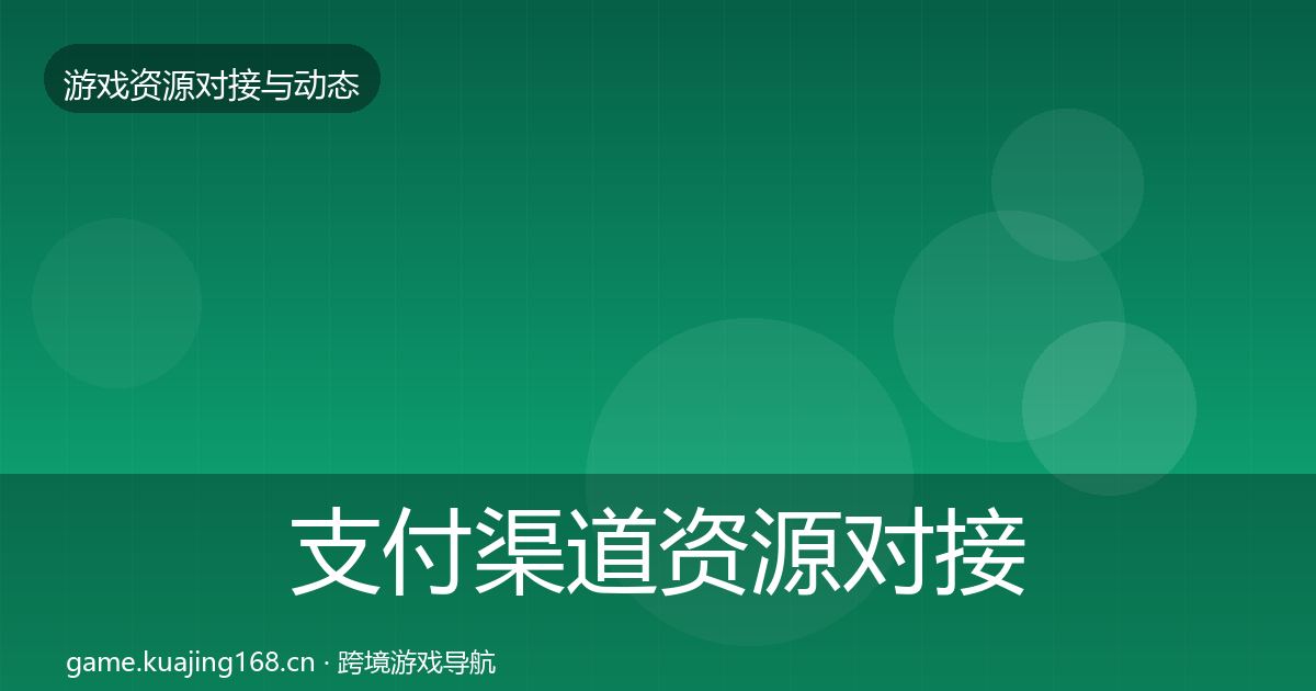 支付渠道资源对接指南全攻略·第2043篇