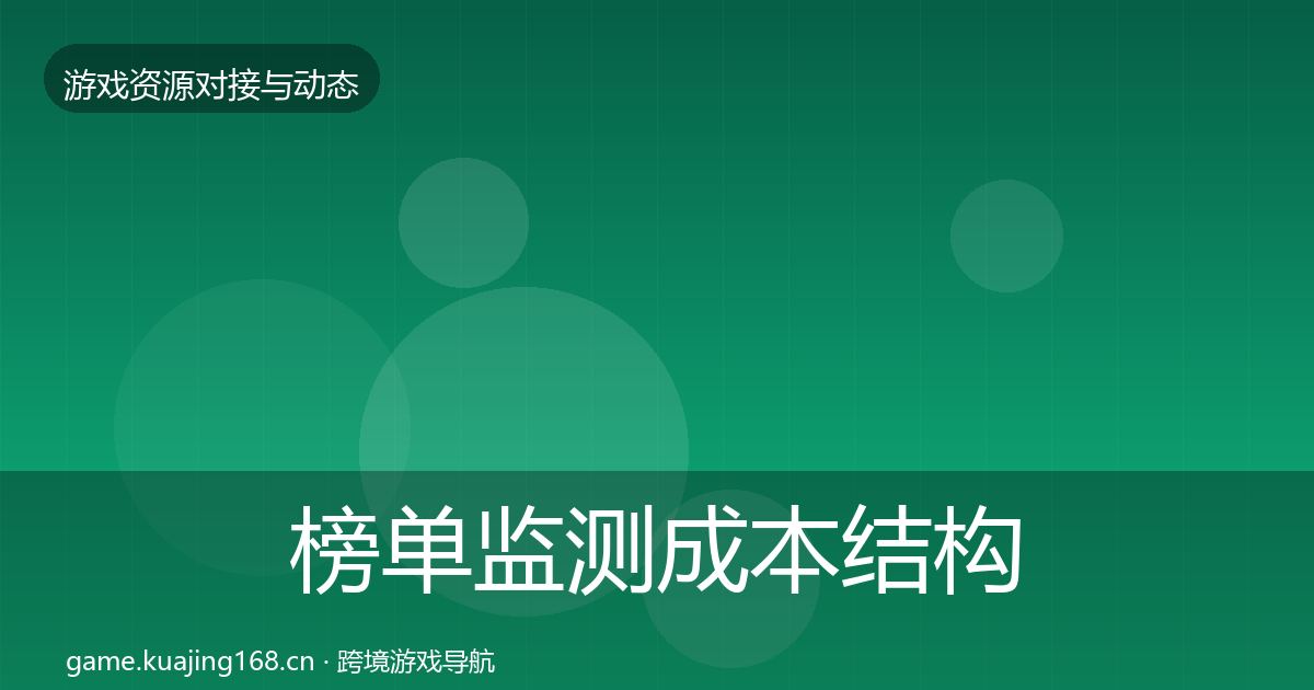 榜单监测成本结构分析实践指南·第2070篇