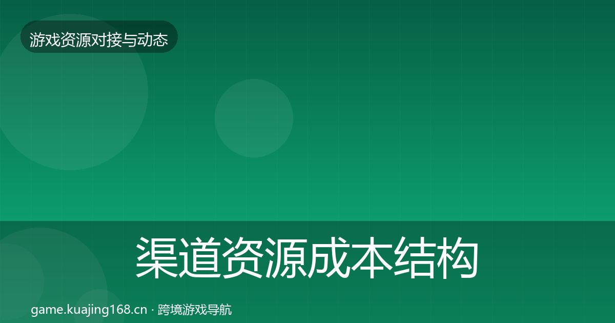 渠道资源成本结构分析实践指南·第2106篇