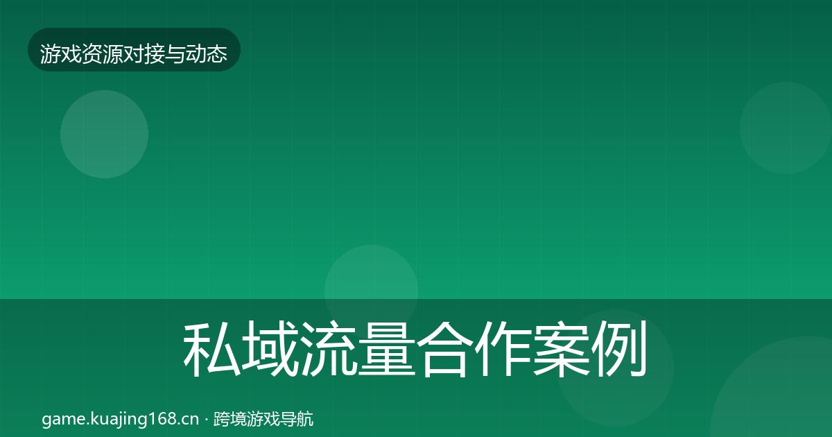 私域流量合作案例要点梳理·第2115篇