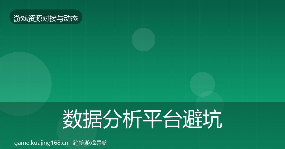 数据分析平台避坑指南实践指南·第2143篇
