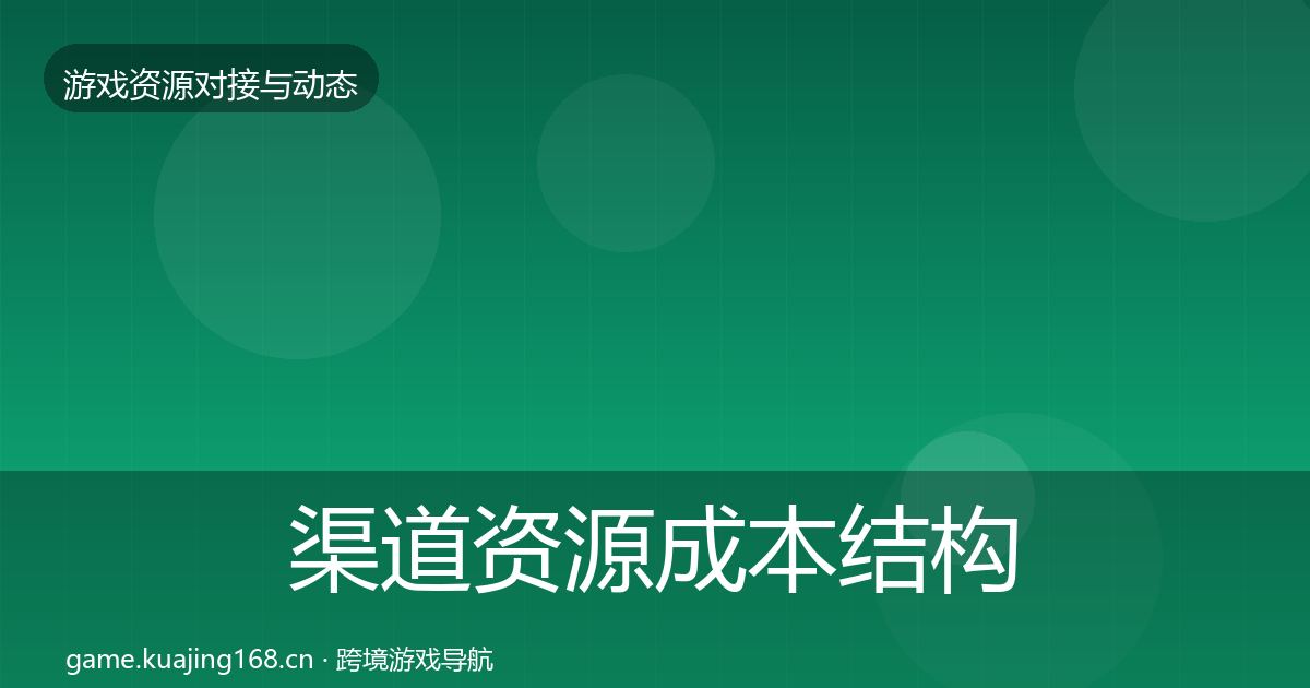 渠道资源成本结构分析实践指南·第2146篇