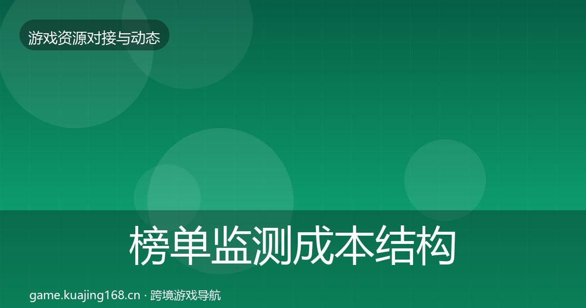 榜单监测成本结构分析实践指南·第2190篇