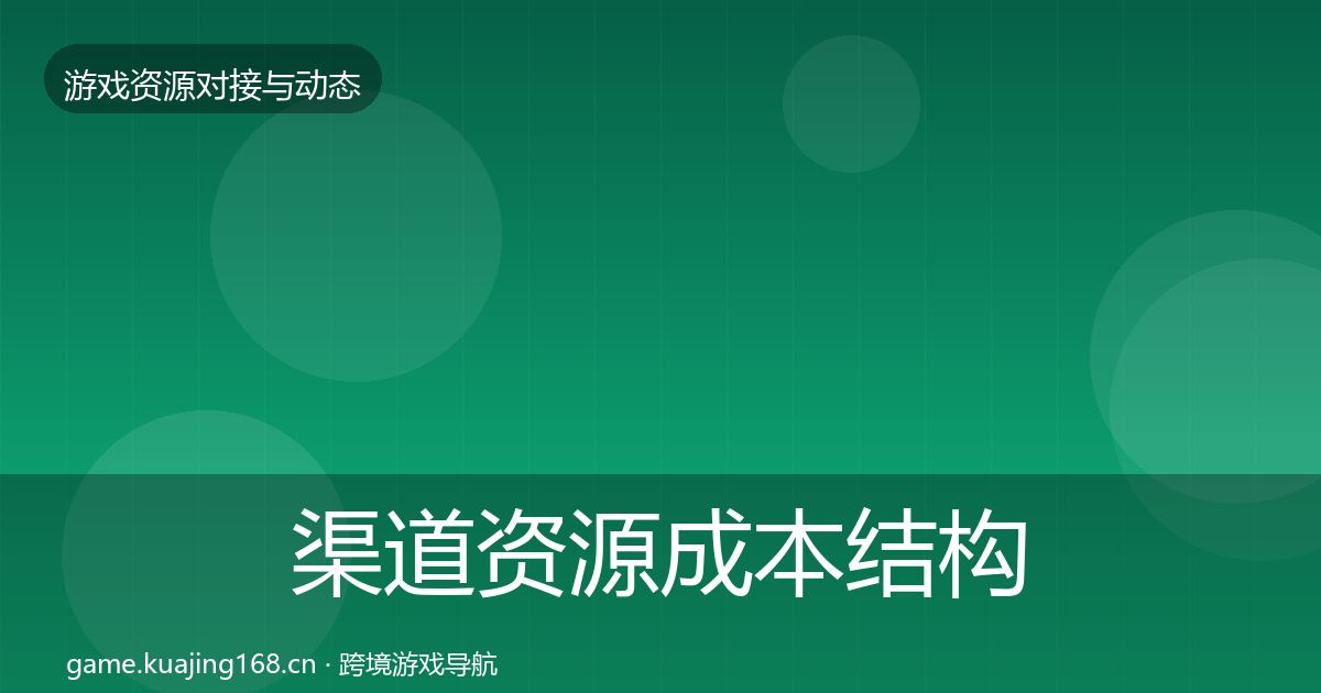渠道资源成本结构分析实践指南·第2226篇