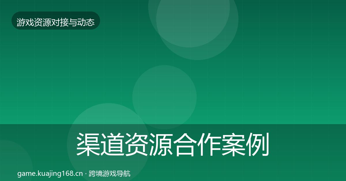 渠道资源合作案例实践指南·第2231篇