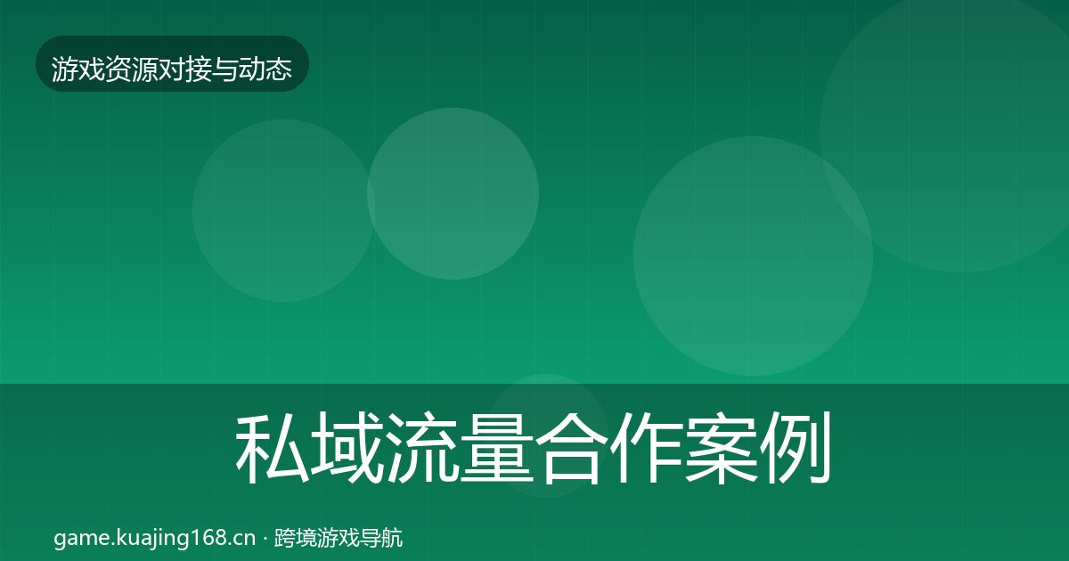 私域流量合作案例要点梳理·第2235篇