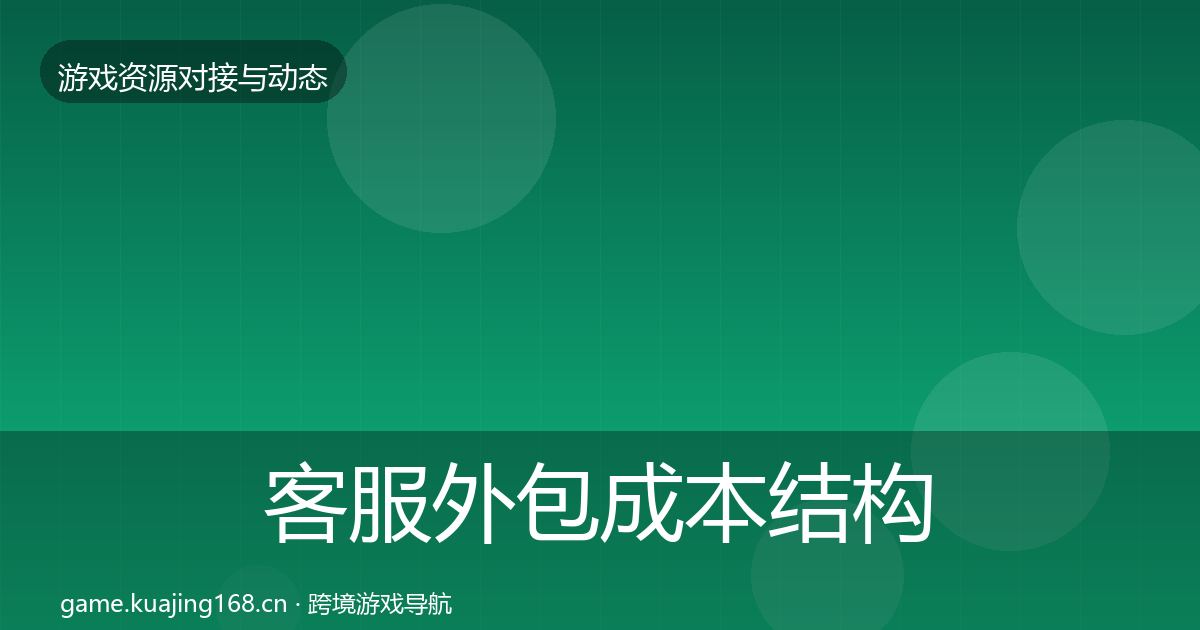 客服外包成本结构分析实践指南·第2309篇