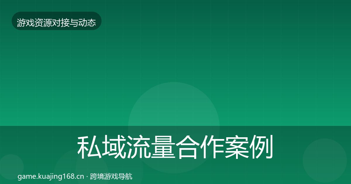 私域流量合作案例要点梳理·第2315篇