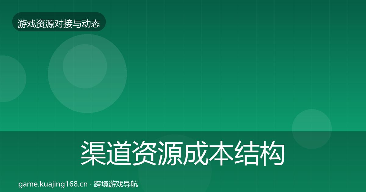 渠道资源成本结构分析实践指南·第2346篇