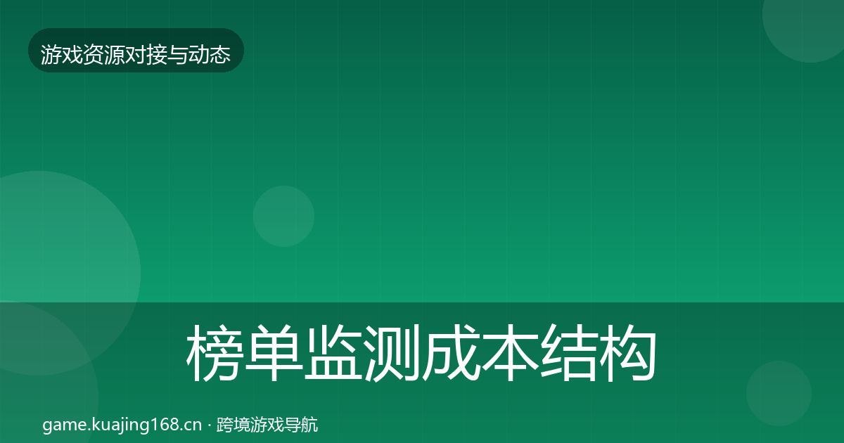 榜单监测成本结构分析实践指南·第2350篇