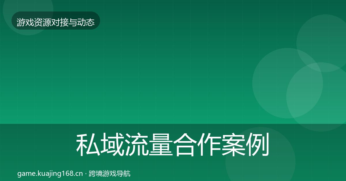 私域流量合作案例要点梳理·第2355篇