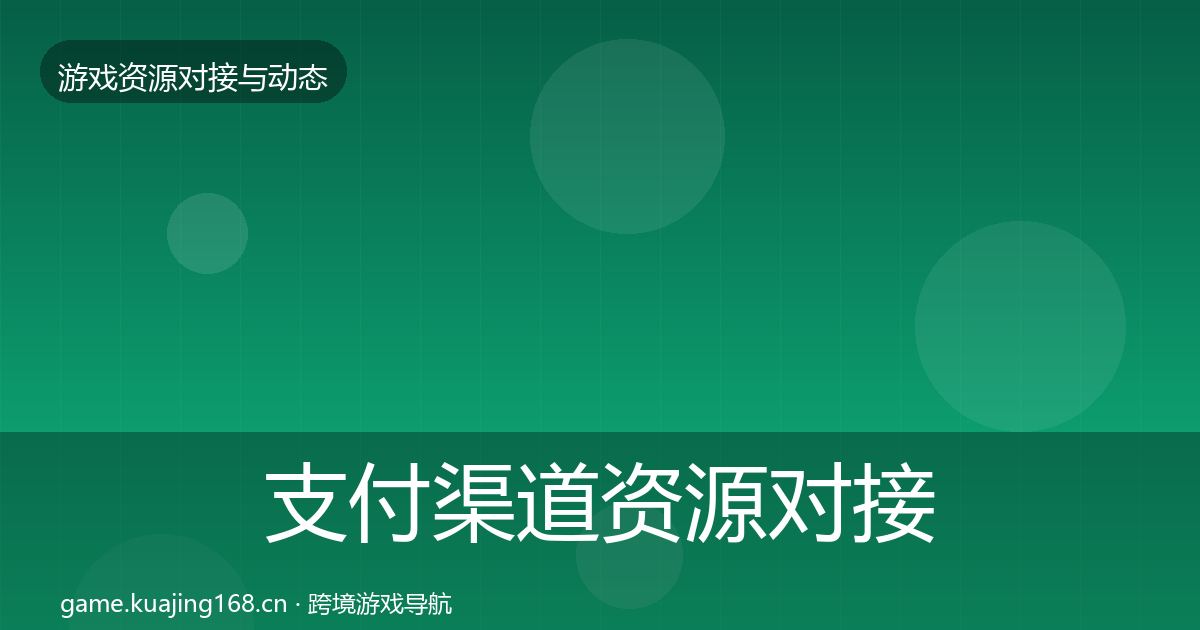 支付渠道资源对接指南全攻略·第2363篇