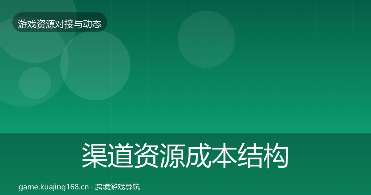 渠道资源成本结构分析实践指南·第2386篇