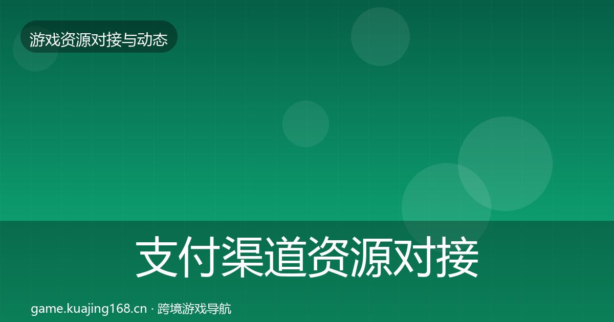 支付渠道资源对接指南全攻略·第2403篇