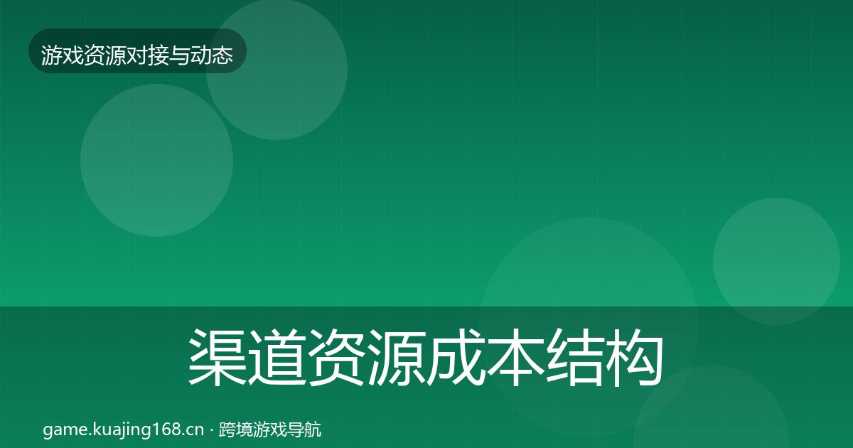 渠道资源成本结构分析实践指南·第2426篇