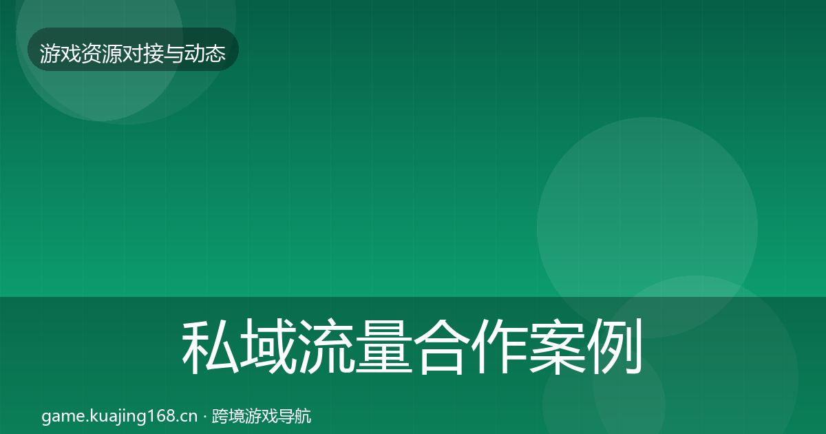 私域流量合作案例要点梳理·第2435篇