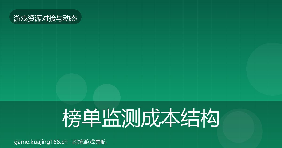 榜单监测成本结构分析实践指南·第2470篇