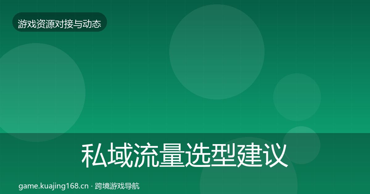 私域流量选型建议要点梳理·第2500篇
