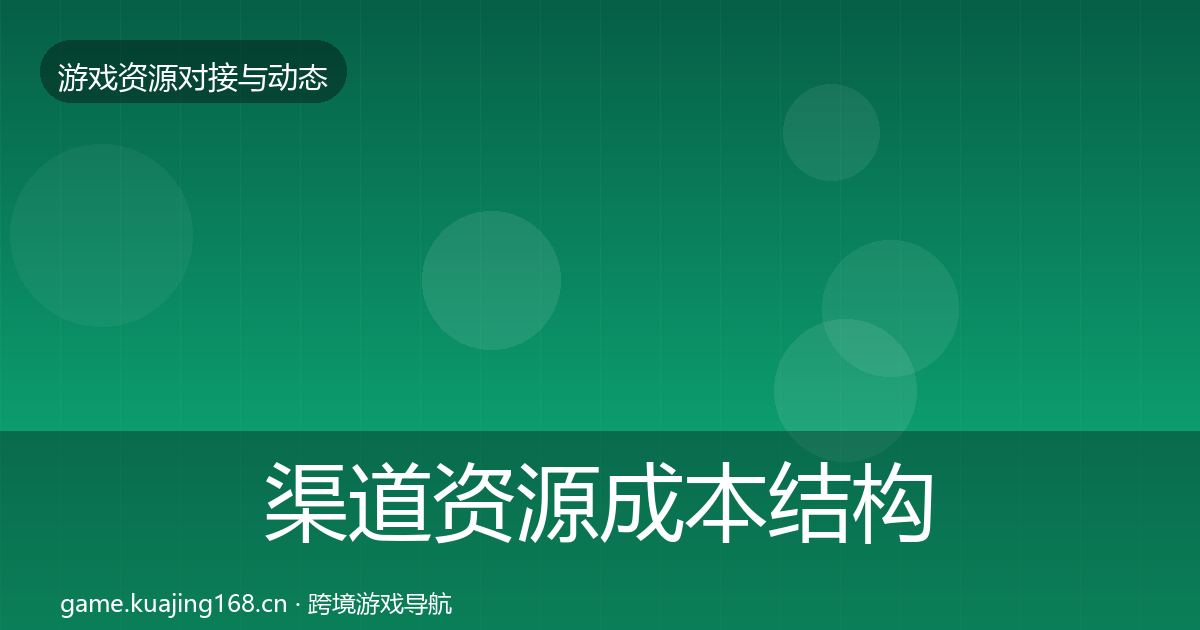 渠道资源成本结构分析实践指南·第2746篇