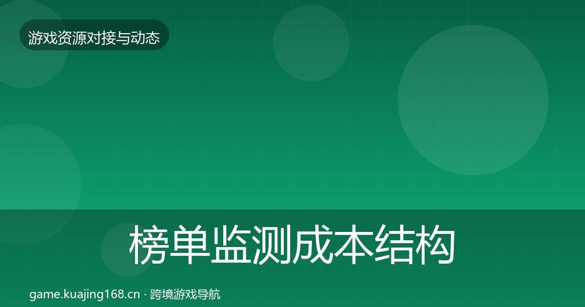 榜单监测成本结构分析实践指南·第2790篇