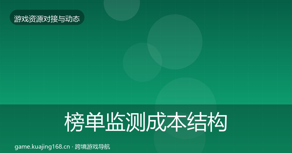 榜单监测成本结构分析实践指南·第2870篇