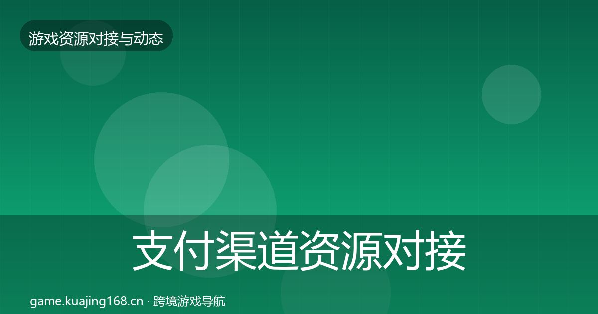 支付渠道资源对接指南全攻略·第3003篇