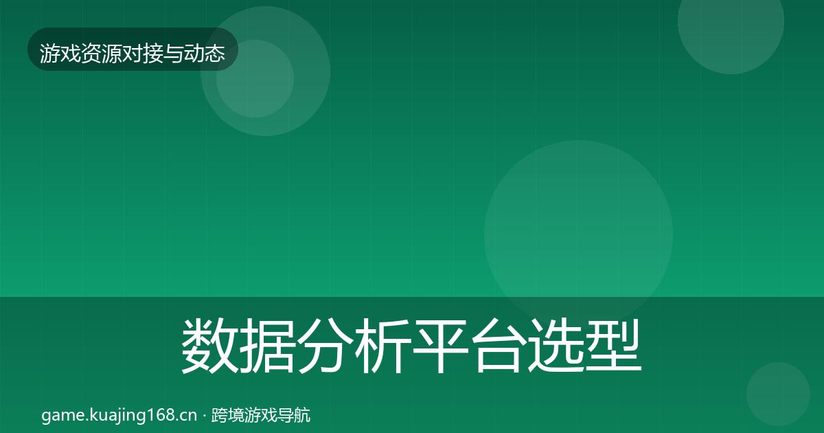 数据分析平台选型建议实践指南