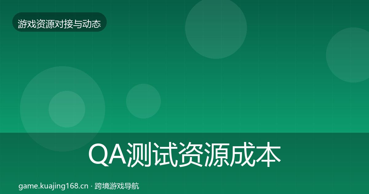 QA测试资源成本结构分析全攻略