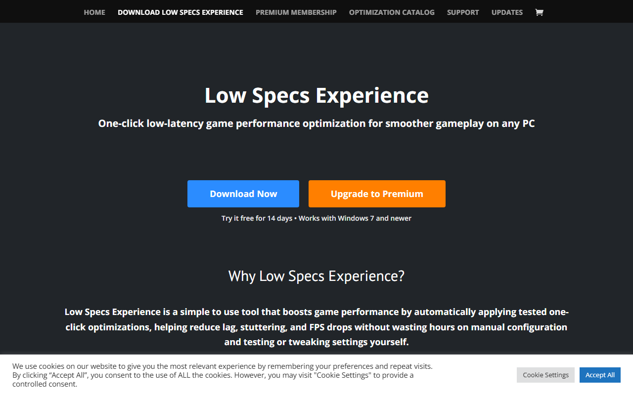 Low Specs Experience
